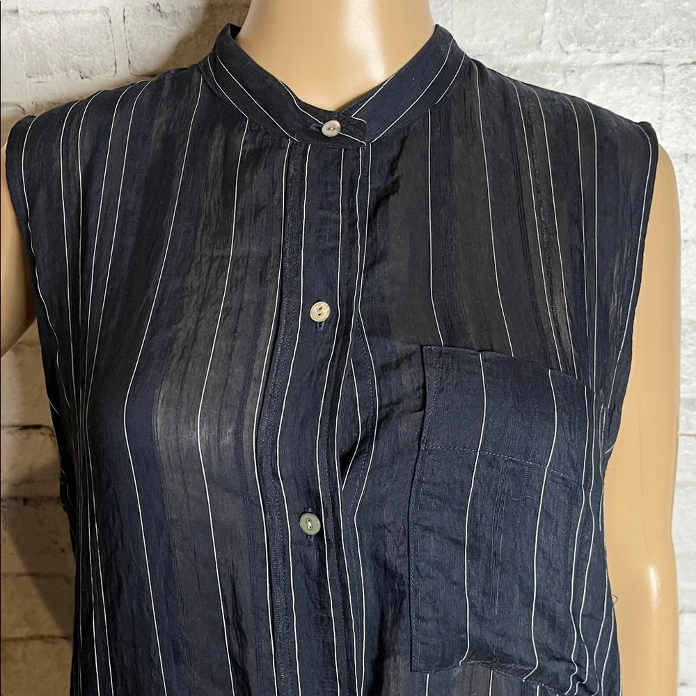Vince drapey stripe shirtdress - Picture 4 of 12